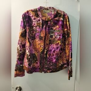 Colorful jacket size Large By Life Style